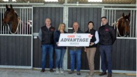 Pictured at the GAIN The Advantage Series 2025 launch are, from left to right, GAIN Equine Nutrition’s Philip Gilligan, Clodagh Whelan of HRI, Andrew Slattery, GAIN Equine Nutrition’s Joanne Hurley and Richard Fitzsimons.