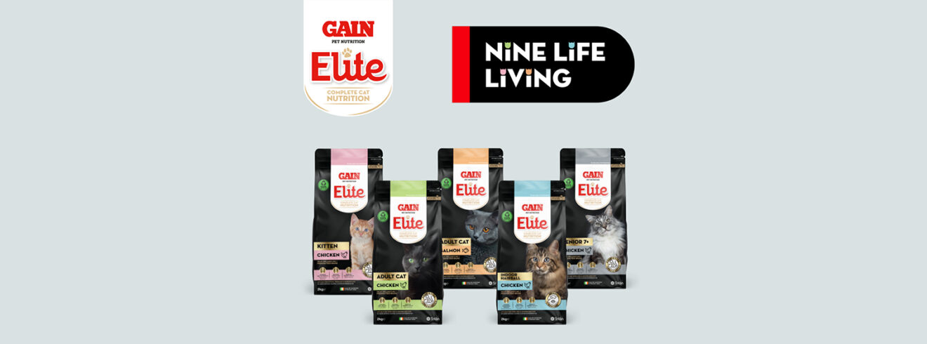 GAIN Elite Cat Range - Nine Life Living Product Pack Banner